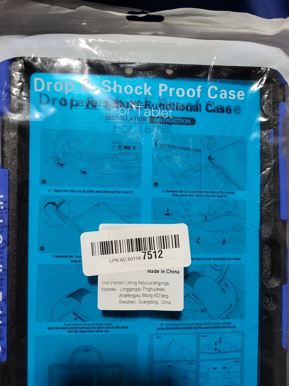 Blue Shock Proof Tablet Case - Universal